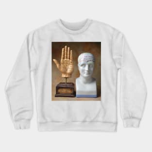 Phrenology Head And Rascette Hand Crewneck Sweatshirt